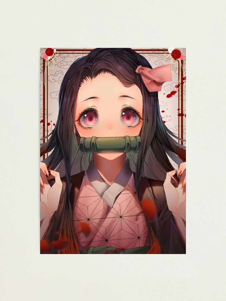 Kimetsu No Yaiba Nezuko Kamado Demon Slayer Nezuko Kamado Photographic Print By Kawaiigaming Redbubble
