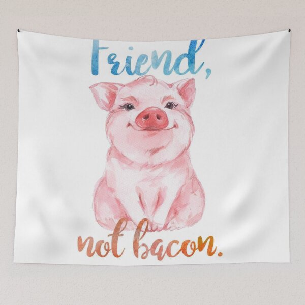 Item preview, Friend not Bacon - Go Vegan! designed and sold by WittyMillennial.