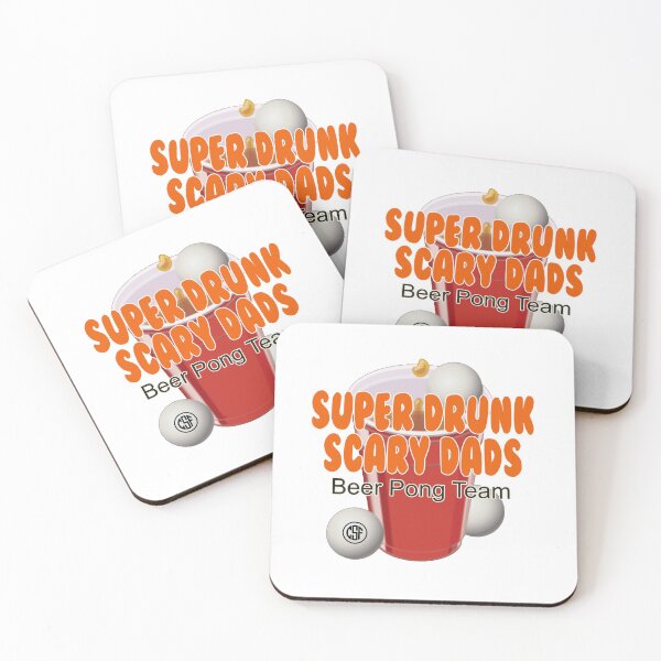 Item preview, Super Drunk Scary Dads - Beer Pong Team designed and sold by crazy-s-factory.