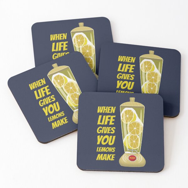 Item preview, Mixer with Lemons. When Life Gives You Lemons, Make Lemonade. Inspirational quote illustration. designed and sold by GiorgioN.