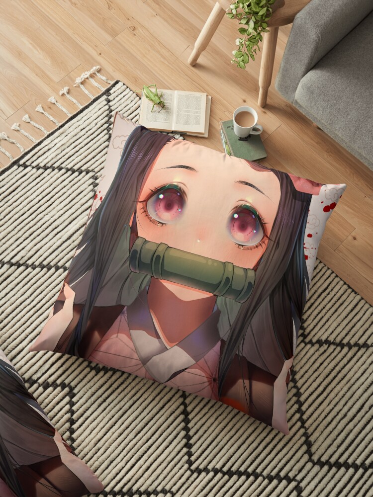 Kimetsu No Yaiba Nezuko Kamado Demon Slayer Nezuko Kamado Floor Pillow By Kawaiigaming Redbubble