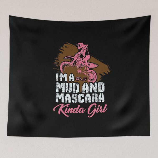 Item preview, Mud and Mascara Kinda Girl Motocross Motorcycle Bi designed and sold by MooonTees.