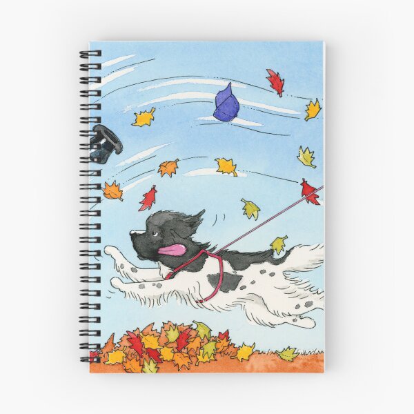 Item preview, Autumn Leaf Landseer Puppy designed and sold by S.O.S.  Terre-neuve Québec Newf Rescue.