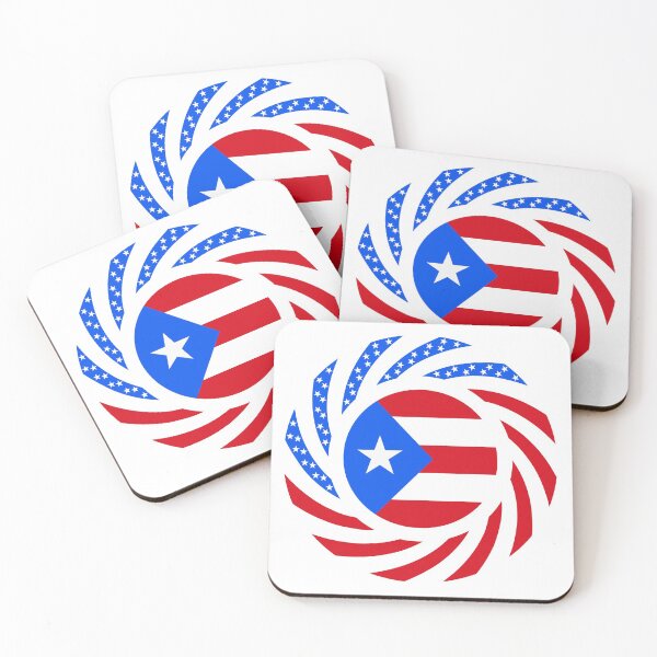 Item preview, Puerto Rican American Multinational Patriot Flag Series designed and sold by Carbon-Fibre Media.