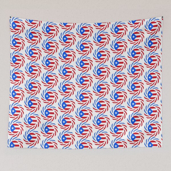 Item preview, Puerto Rican American Multinational Patriot Flag Series designed and sold by Carbon-Fibre Media.