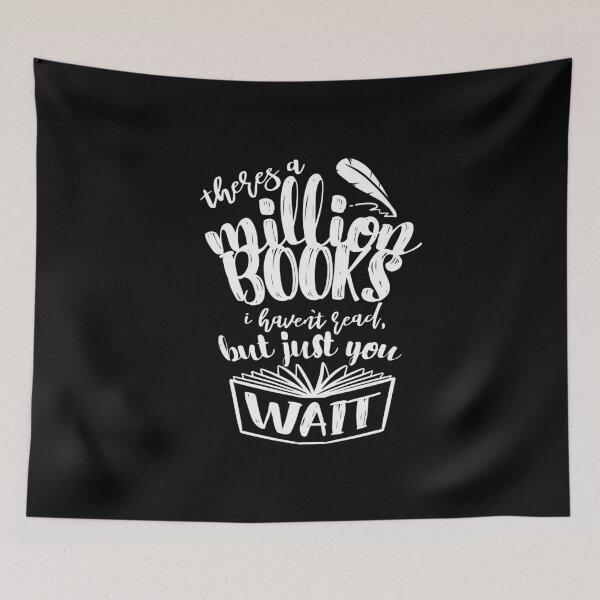 Item preview, Million books reading novel literature library designed and sold by MooonTees.