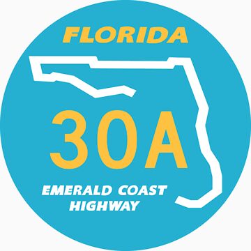 Artwork thumbnail, 30A - Florida Emerald Coast Highway by KoolMoDee