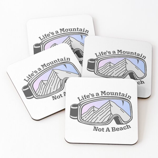 Item preview, Sunset Mountain Ski Goggles | Life's a Mountain Not a Beach designed and sold by KlehmInTime.