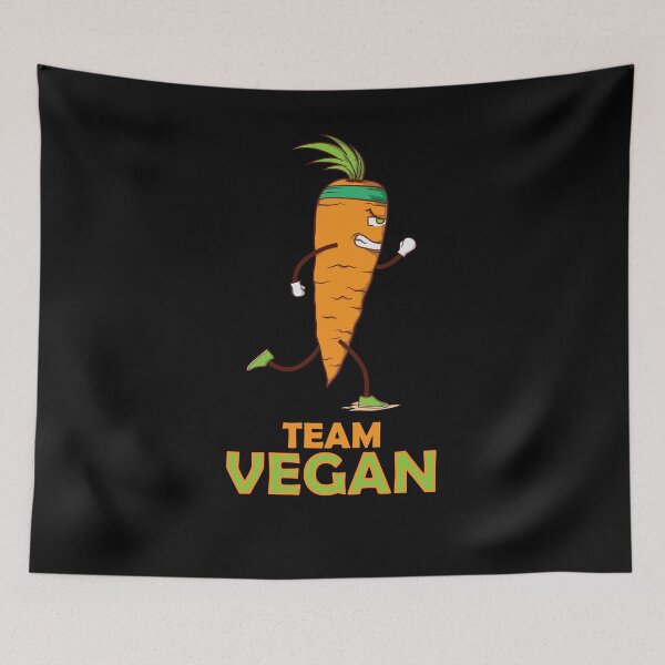 Item preview, Running vegan carrot Team Vegan designed and sold by dieEinsteiger.