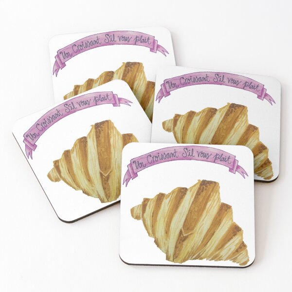 Item preview, Croissant watercolor designed and sold by muralsbydiane.