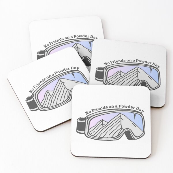 Item preview, Sunset Mountain Ski Goggles | No Friends On A Powder Day designed and sold by KlehmInTime.