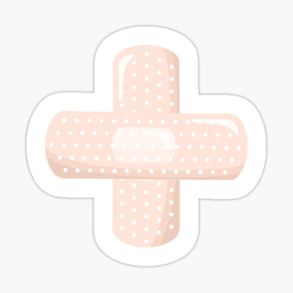 First Aid Kit Plaster - Blue Sticker