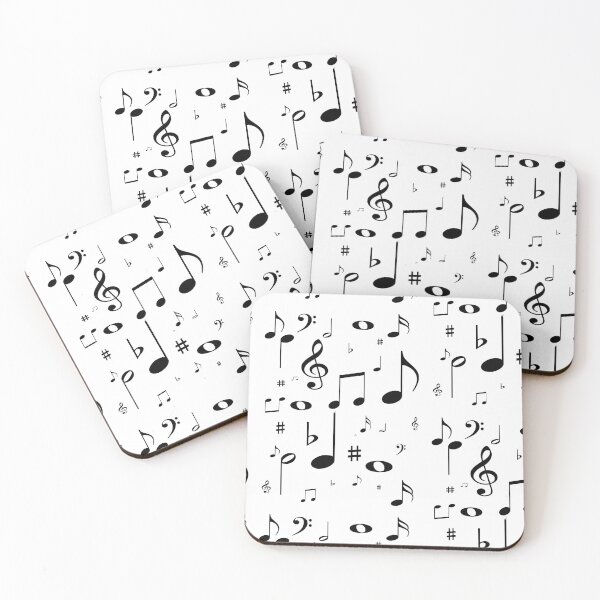 Item preview, Music notes black designed and sold by rjburke24.