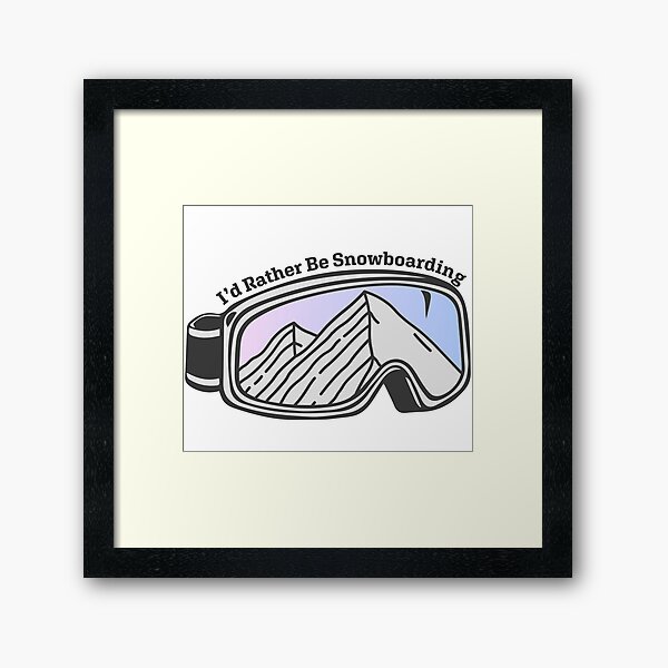 Item preview, Sunset Mountain Ski Goggles | I'd Rather Be Snowboarding designed and sold by KlehmInTime.