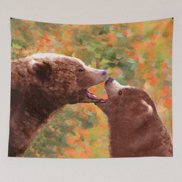 Item preview, Grizzly Bear Mom and Cub designed and sold by alpendesigns.