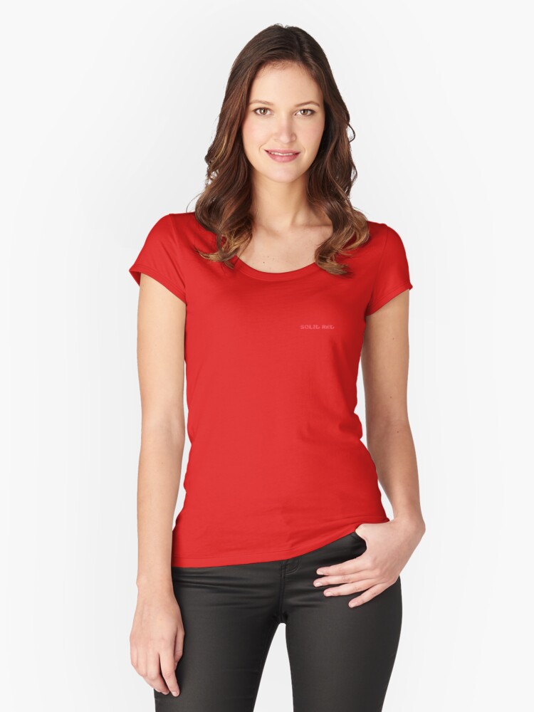 girls plain red t shirt