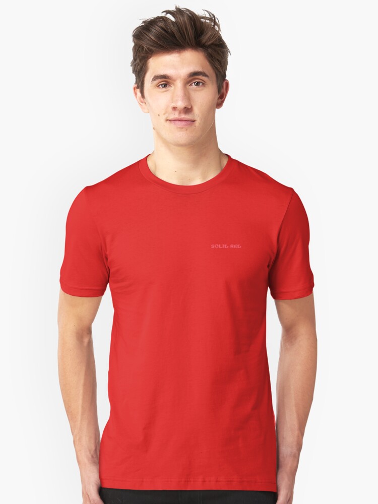 plain red shirt for men
