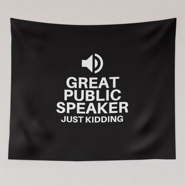 Item preview, Public Speaker Joke Cute Funny Gift Sarcastic Happy Fun Gaming Game Computer Internet Online  designed and sold by EpsilonEridani.