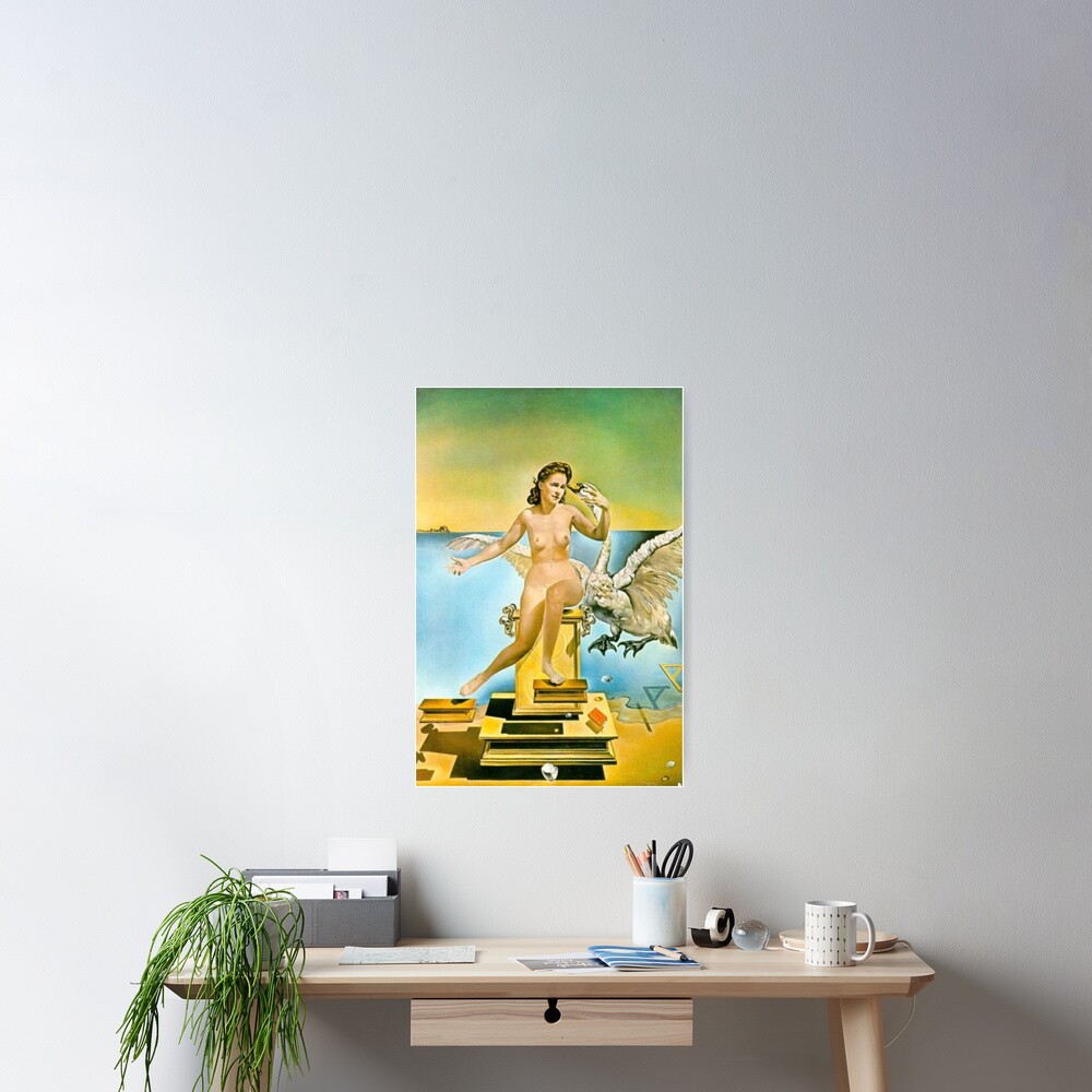 Leda Atomica is a painting by Salvador Dalí, made in 1949 Poster