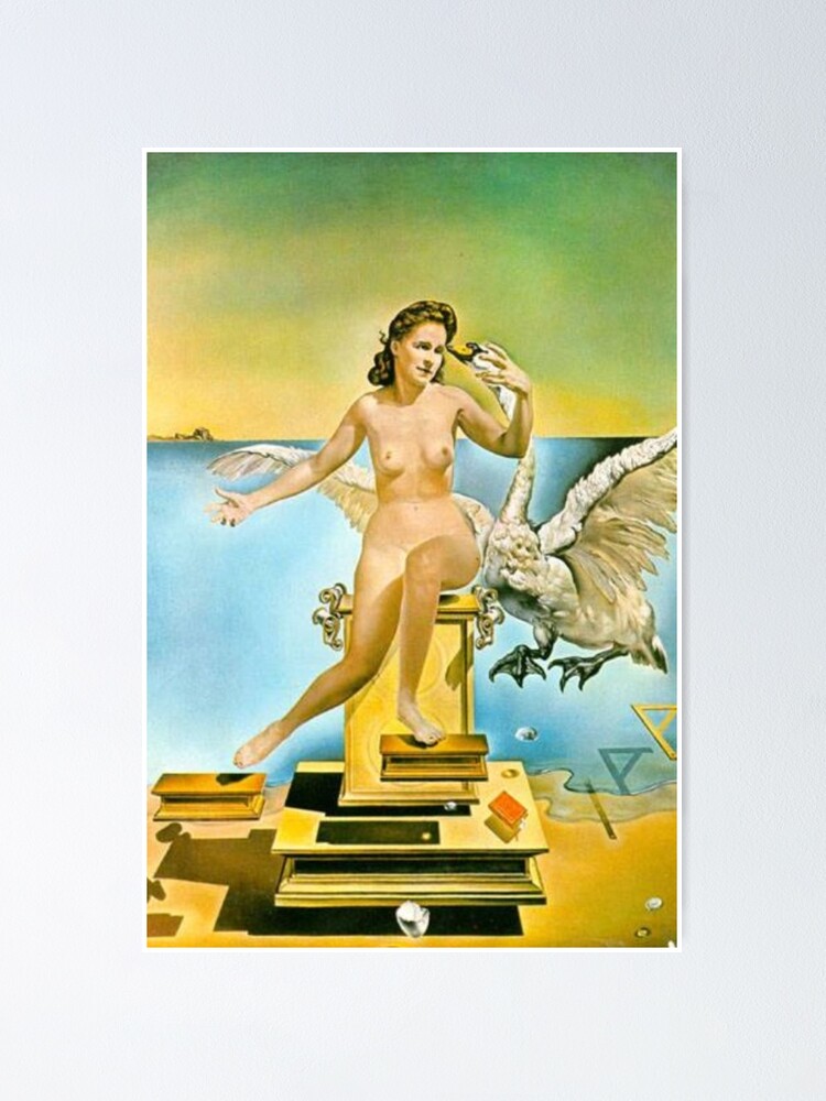 Alternate view of Leda Atomica is a painting by Salvador Dalí, made in 1949 Poster