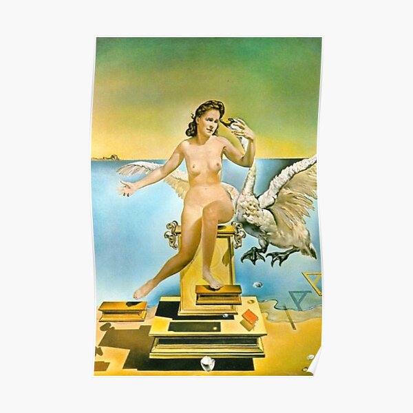 Leda Atomica is a painting by Salvador Dalí, made in 1949 Poster