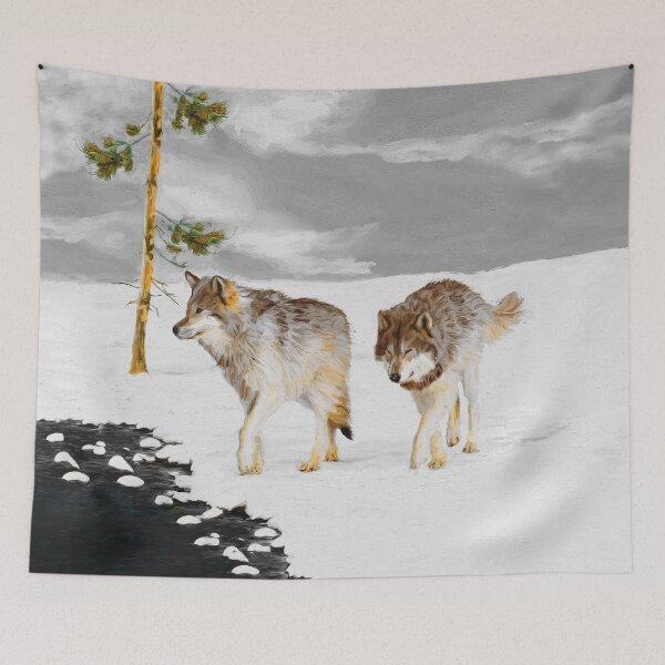 Item preview, Wolves in Snow designed and sold by alpendesigns.