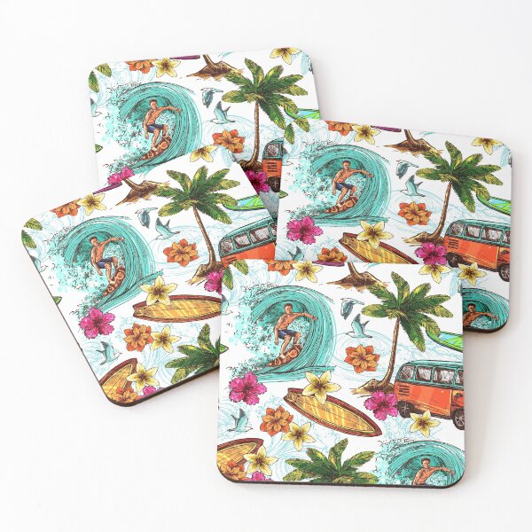 Item preview, Hawaiian Islands Retro Vintage Pattern designed and sold by themobybrand.