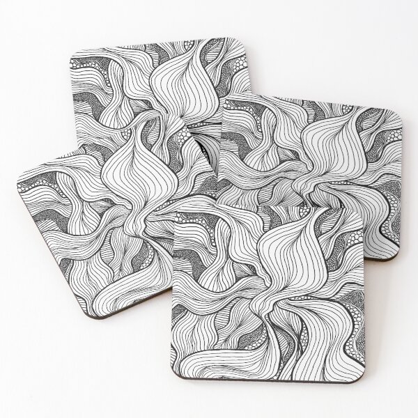 Item preview, Black and White Zentangle Print designed and sold by Hayden Perez.