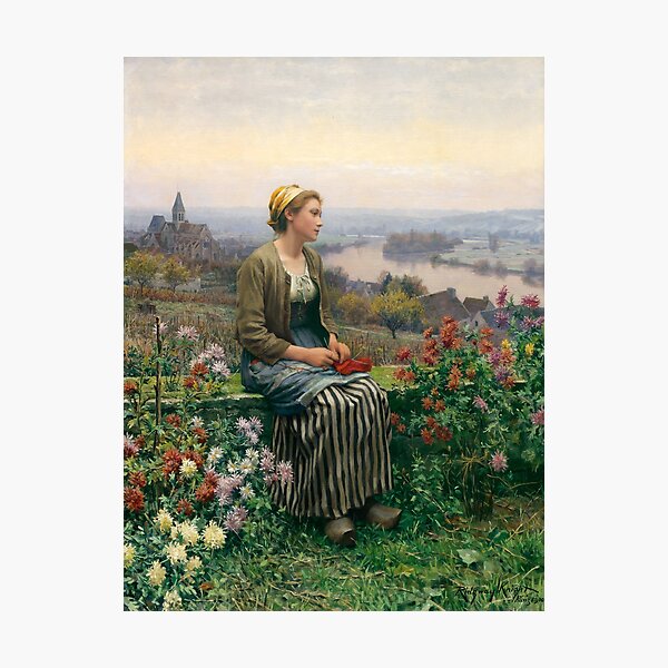 Vista previa del artículo con la obra «Daniel Ridgway Knight - Quietude», diseñado y vendido por Rehs.