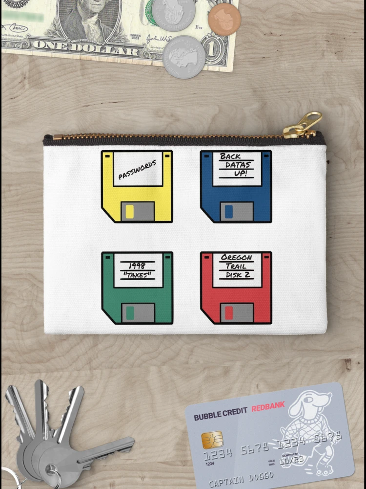 Thumbnail 3 of 4, Zipper Pouch, Floppy Disk Collection designed and sold by Hackmethod.