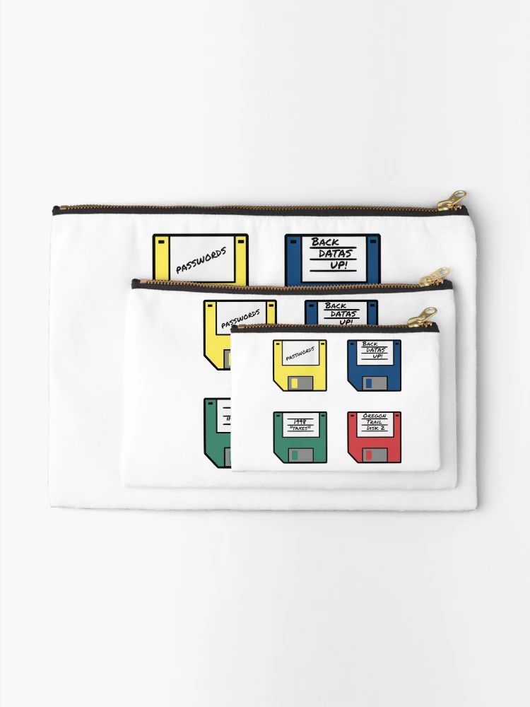 Thumbnail 2 of 4, Zipper Pouch, Floppy Disk Collection designed and sold by Hackmethod.