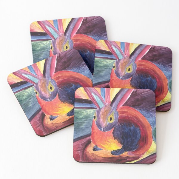 Item preview, Rainbow Rave Bunny designed and sold by muralsbydiane.