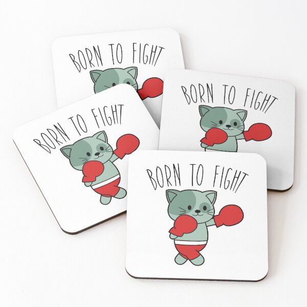 Item preview, Born to fight cat designed and sold by nmdesigns1.