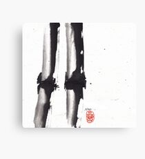 Bamboo Sumi-e Canvas Print