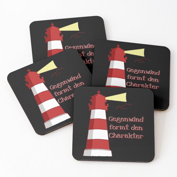 Item preview, Lighthouse headwind north German Captain Spruch designed and sold by Weilichesmag.