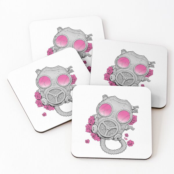 Item preview, Gasmask and Roses designed and sold by Clara Meath.