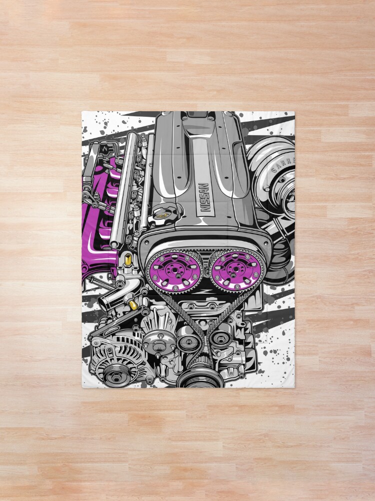 Alternate view of Nissan RB26 engine Comforter