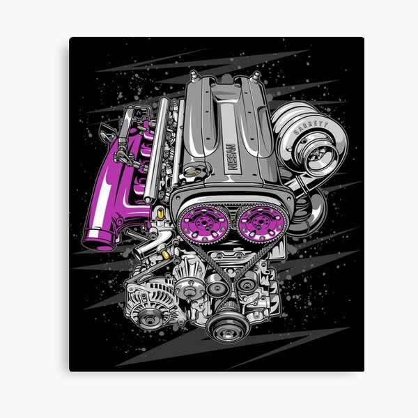 Nissan RB26 engine Canvas Print