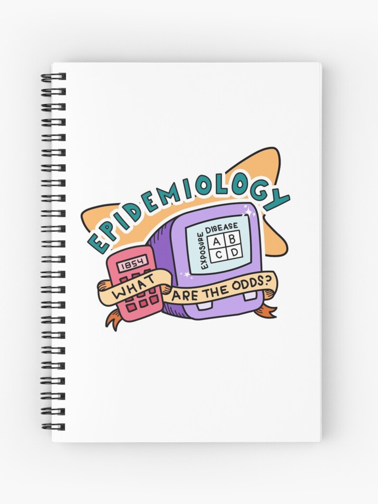 Cuaderno de espiral «Etiqueta de salud pública de epidemiología retro» de  rosalynnllc | Redbubble