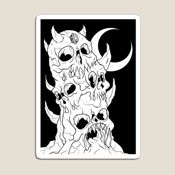 The Tower Tarot Card Magnet