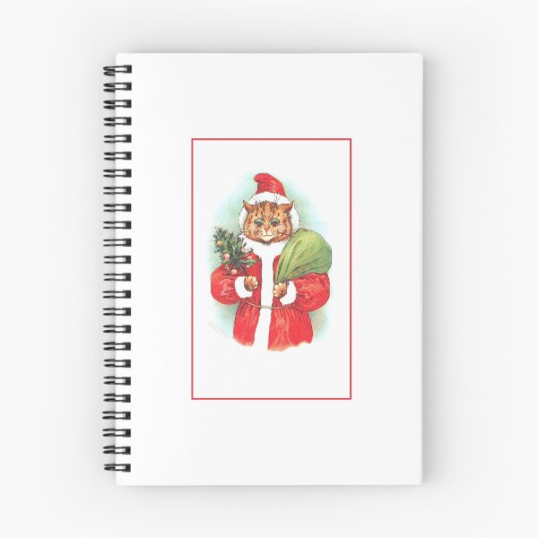 Item preview, Santapaws Santa Cat by Louis Wain designed and sold by karwilberevivalcollection.