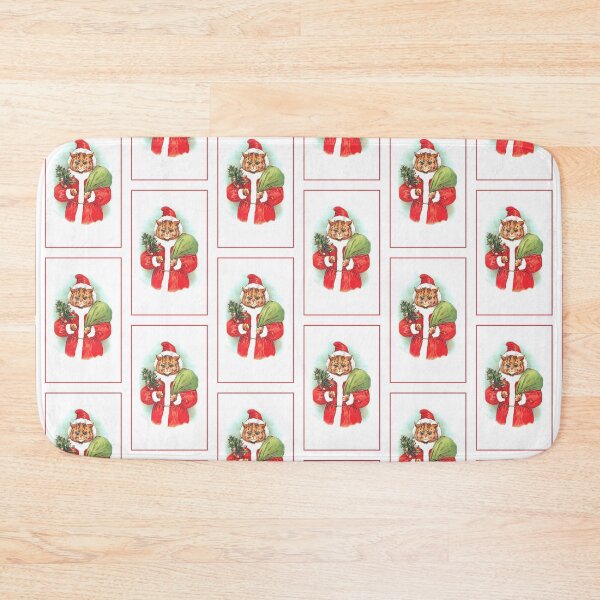 Item preview, Santapaws Santa Cat by Louis Wain designed and sold by karwilberevivalcollection.