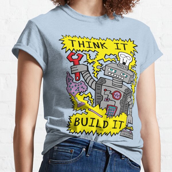Item preview, Think Build Robot designed and sold by jarhumor.
