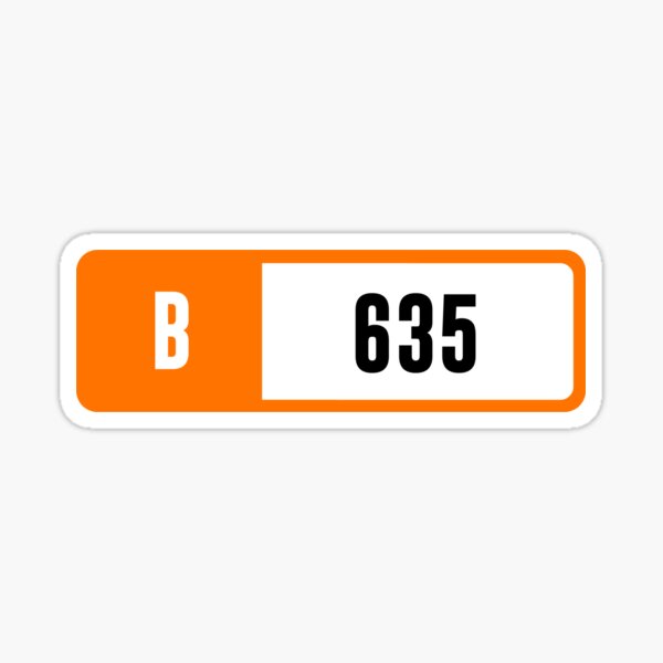 B 635 - Indice de performance Forza Sticker