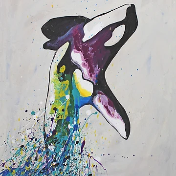 Artwork thumbnail, Colorful Orca by RJ-Studios