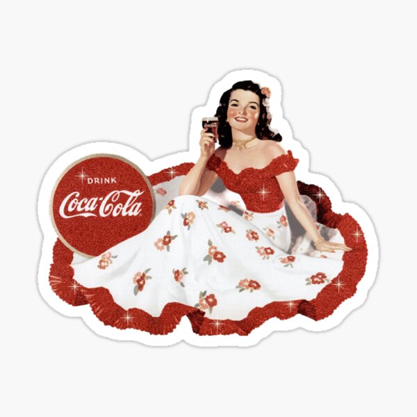 Old Coca Cola Ad Sticker Sticker