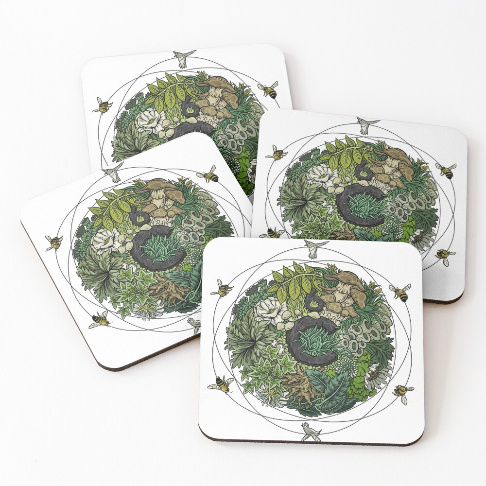 Item preview, Coasters (Set of 4) designed and sold by PODLizardWizard.