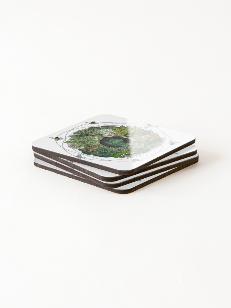 Thumbnail 4 of 5, Coasters (Set of 4), Copy designed and sold by PODLizardWizard.