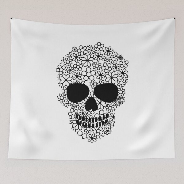 Item preview, Flowers skull designed and sold by nmdesigns1.
