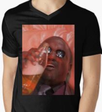 MORPHEUSDRINKINAFORTYINADEATHBASKET Men's V-Neck T-Shirt